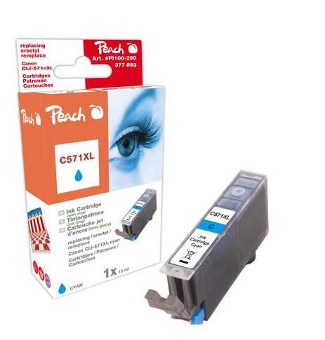 Peach 319678 Cartucho De Tinta Cian