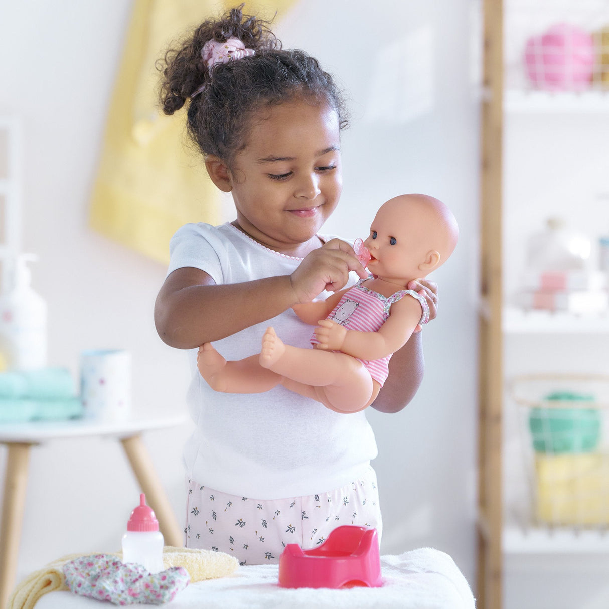 Simba Corolle Mon Grand Poupon Emma Bebida+Baño Húmedo Muñeca Bebé