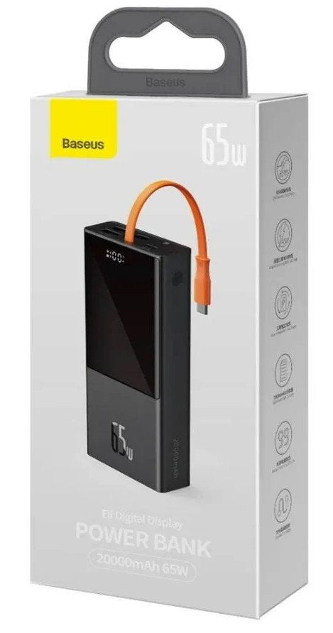 EAN 6953156209022 - Baseus Elf Polímero de litio 20000 mAh Negro imagen 5