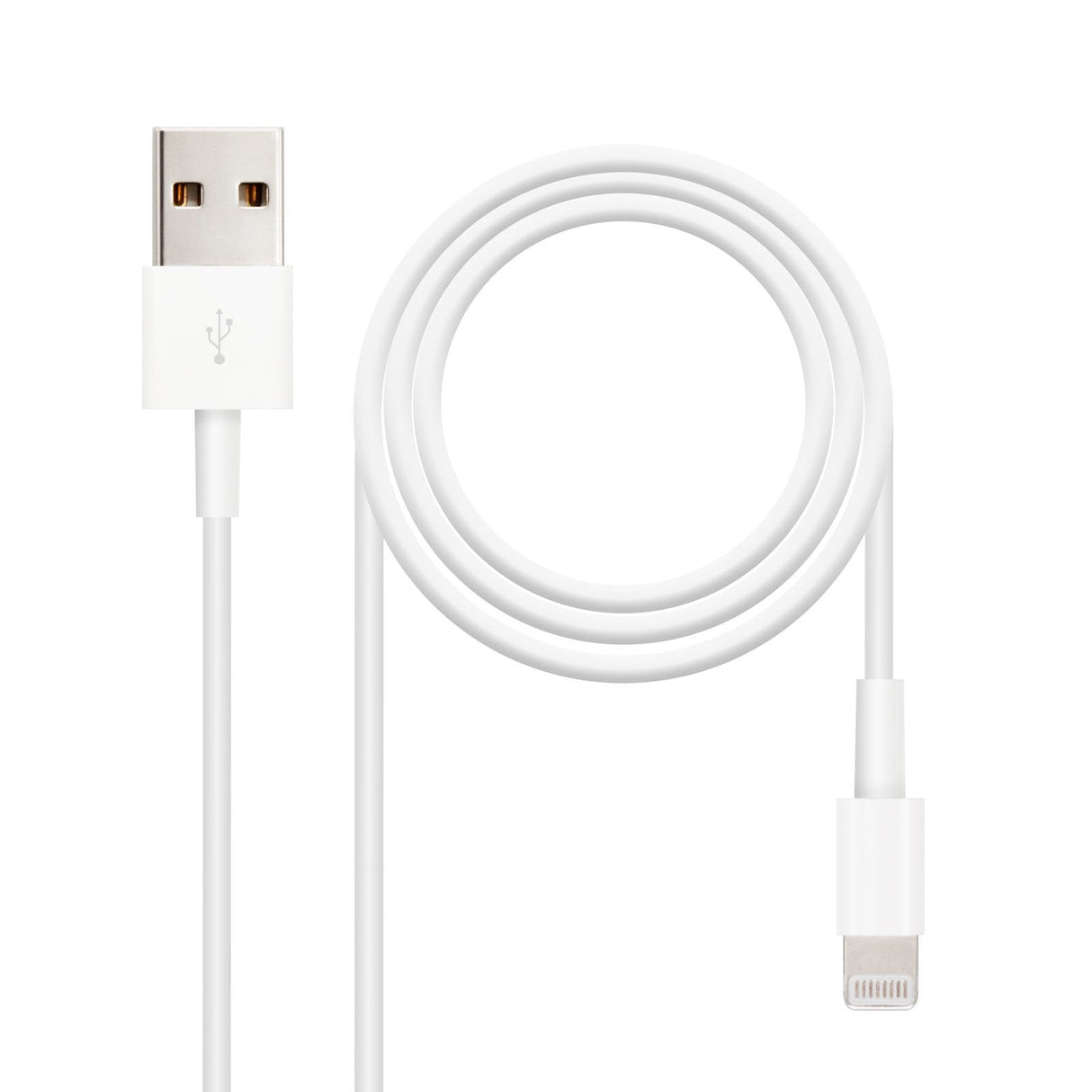 Nanocable Cable Usb-A 2.0 Macho A Lightning Macho 1m - Blanco