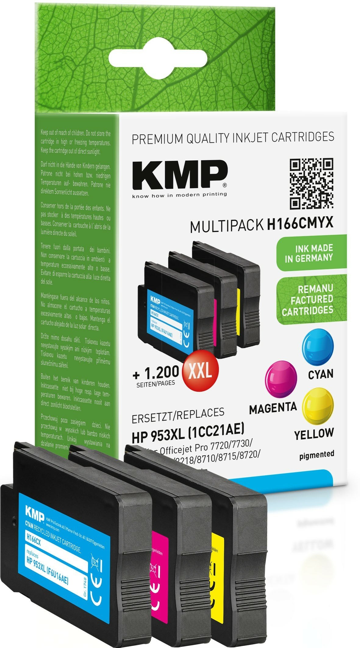 Kmp H166cmyx Multipack C/M/Y Compatible With Hp 953 Xl