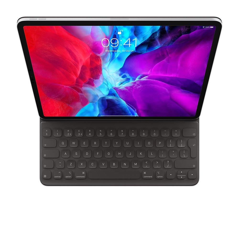 Apple Mxnl2b/A Teclado Inglés Para Móvil Negro Qwerty Del Reino Unido (Smart Keyboard Folio 12.9in - Ipad Pro 5th Gen/British English) - Versión Uk