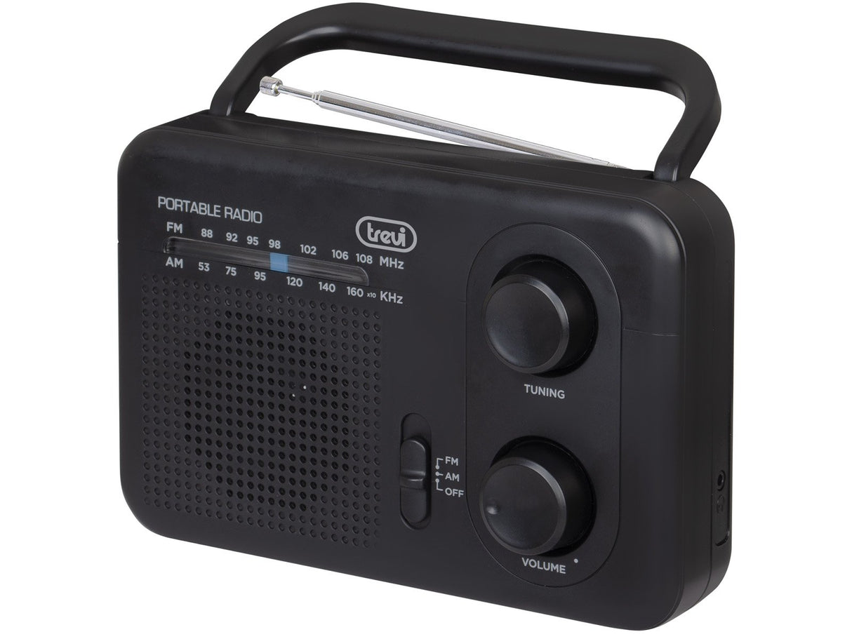 EAN 8011000029306 - Trevi 0RA7F6400 radio Portátil Analógica Negro imagen 1