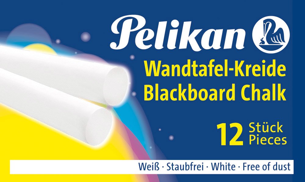 Pelikan Tiza Pizarra 755 Blanca 12uds Caja Plegable