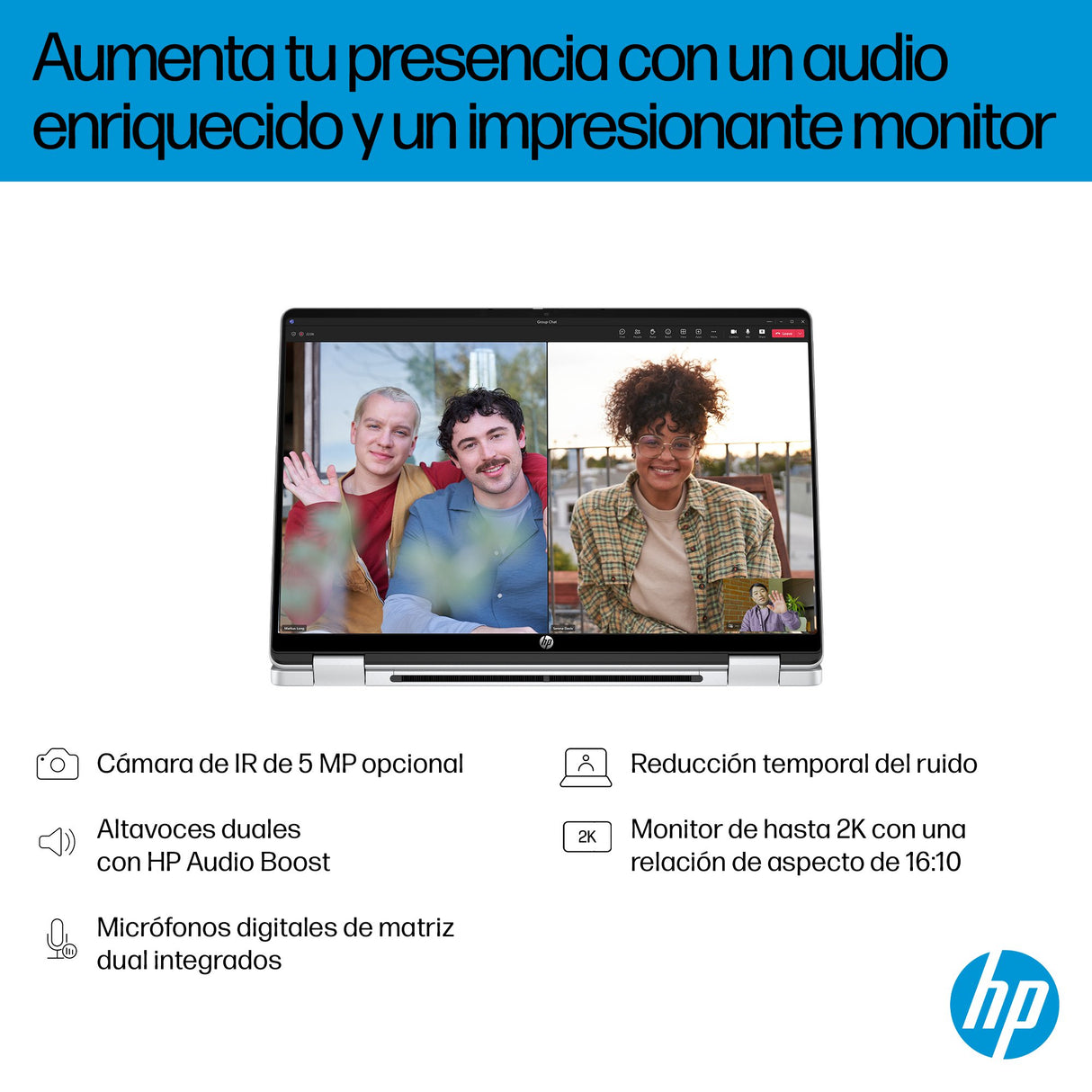 EAN 199251190070 - HP OmniBook 5 Flip 14-fp0020ns Intel® Core™ i5 i5-1334U Híbrido (2-en-1) 35,6 cm (14") Pantalla táctil 2K imagen 8