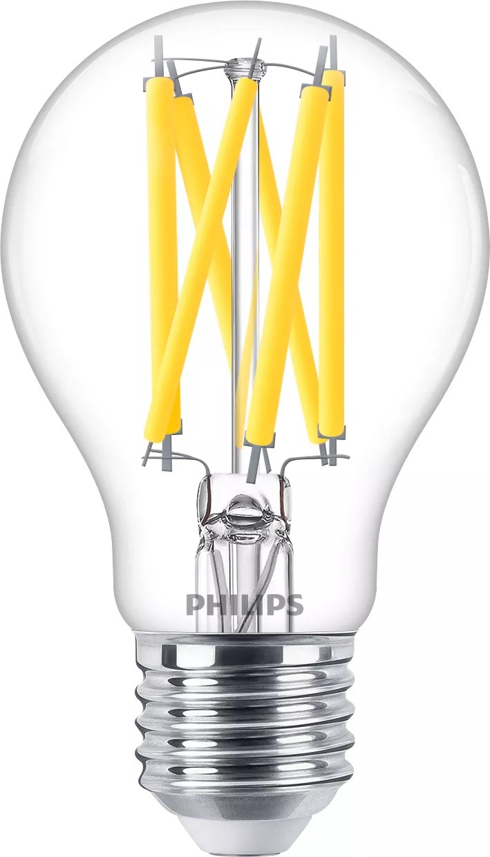 Philips Led Classic - Bombilla Con Led-Filament - Form: A60 - Transparente Finish - E27 - 10.5 W (Equivalente 100 W)
