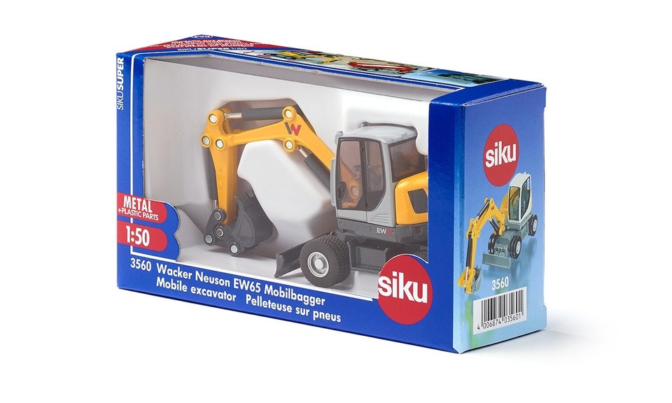 Siku Excavadora Móvil Super Wacker Neuson Ew65, Modelo De Vehículo 3560