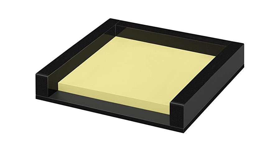 Wedo Acryl Zettelbox Negro Office Con Haftnotizblock