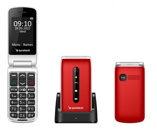 Teléfono Móvil Sunstech Celt18rd Rojo