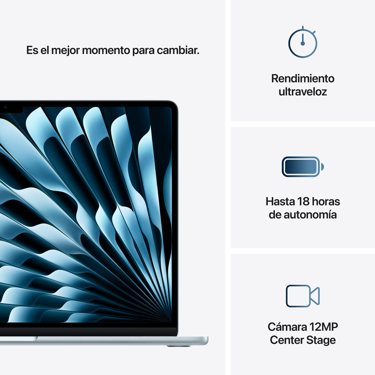 EAN 0195949894282 - Apple MacBook Air Apple M M4 Portátil 38,9 cm (15.3") 24 GB 512 GB SSD Wi-Fi 6E (802.11ax) macOS Sequoia imagen 10