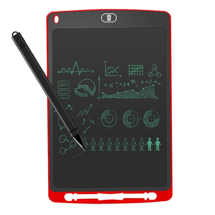 Mini Pizarra Digital Leotec Sketchboard Ten Red 10'/25.4cm Pantalla Lcd Lápiz Óptico Incluido Batería Imán Trasero Botón Bloqueo