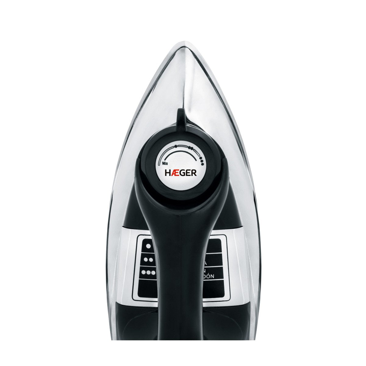 EAN 5608475006869 - Haeger DI-120.001B plancha Plancha seco Suela de aluminio 1200 W Negro, Acero imagen 2