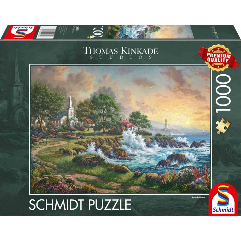 Schmidt Spiele Thomas Kinkade Studios: Gema Junto Al Mar, Rompecabezas De 1000 Piezas 58628