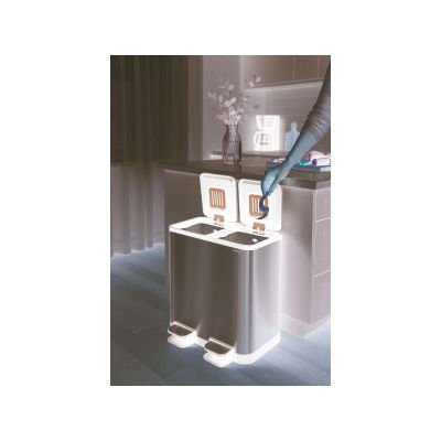 Maul Abfallbehälter Maulcycle 20l + 20l Edelmahl