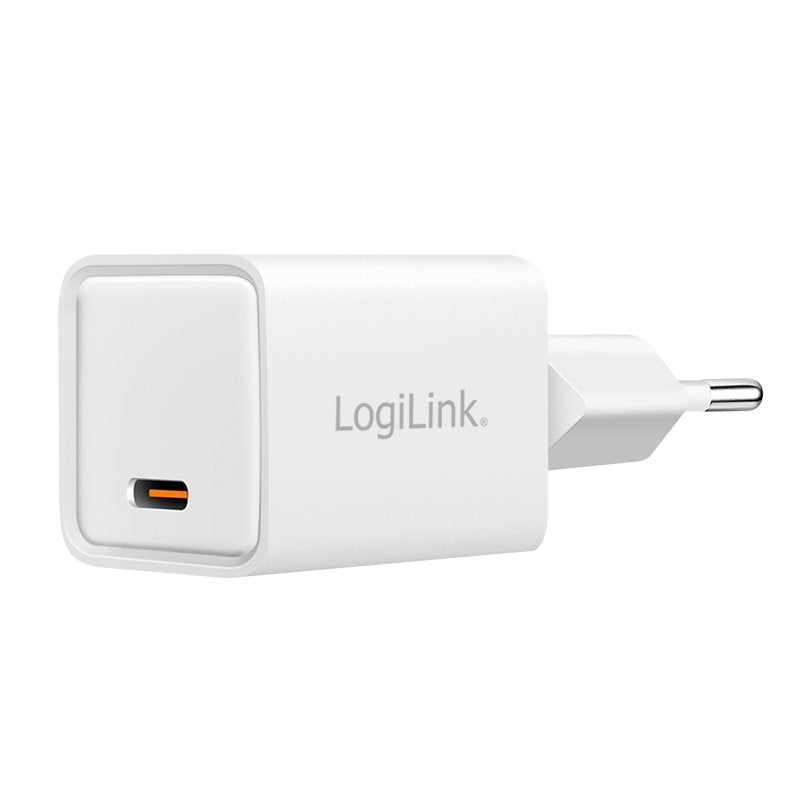 Logilink Usb-C Charger, 20 W, Gan, 1-Port, 1x Usb-C (Pd), Blanco