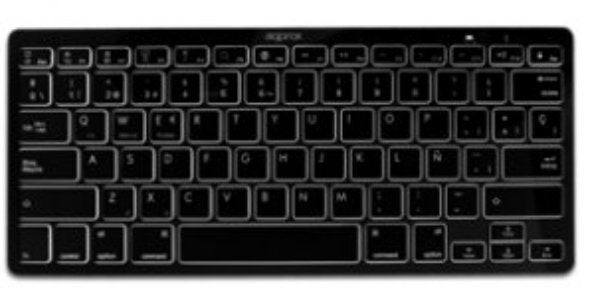 Approx Teclado Bluetooth Universal Bt3.0 Negro Appkbbt02b