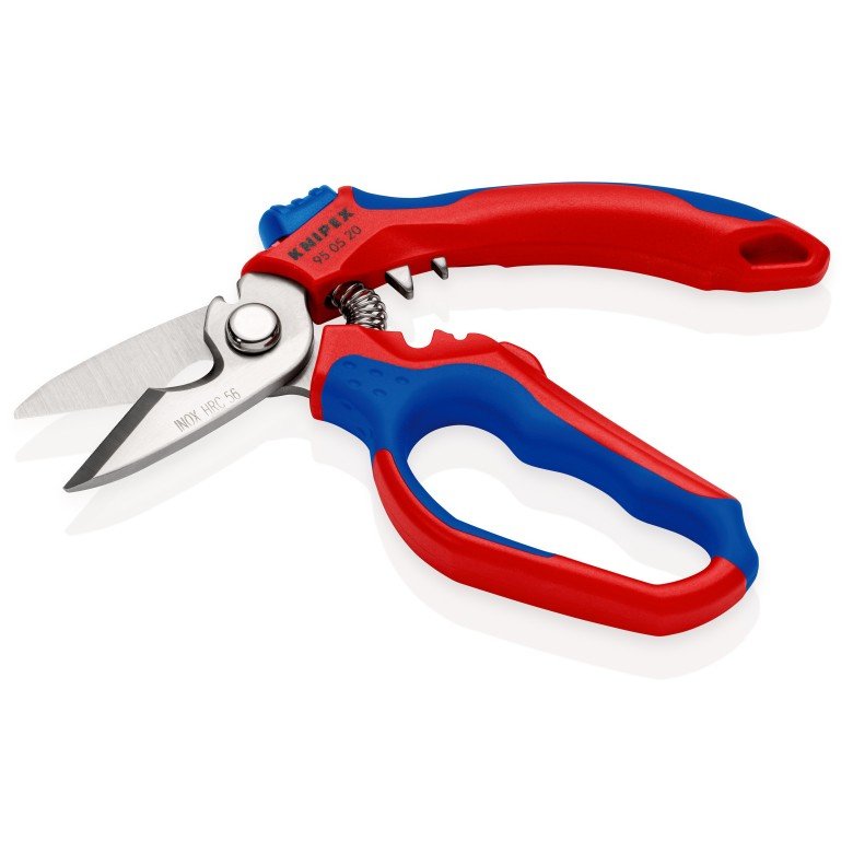 Tijeras Eléctricas Con Ángulo De Knipex 95 05 20 Sb Rojo/Azul