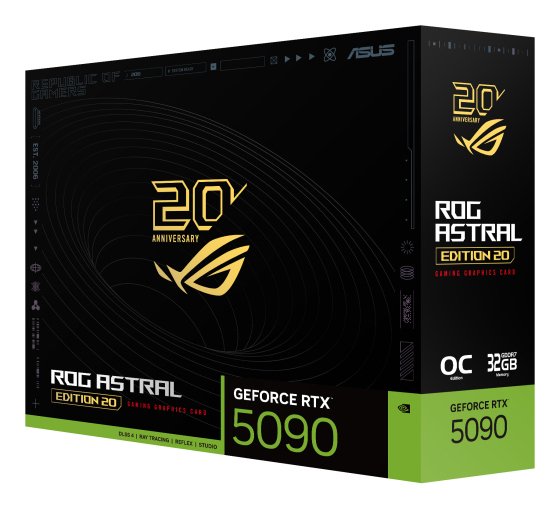 Tarjeta Gráfica Asus Rog Astral Geforce Rtx 5090 Edition 20 32gb Gddr7 Reflex 2 Rtx Ai Dlss4.5