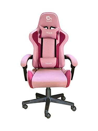 Talius Silla Hornet Gaming Negra/Rosa, Butterfly, Base Nylon, Ruedas Nylon