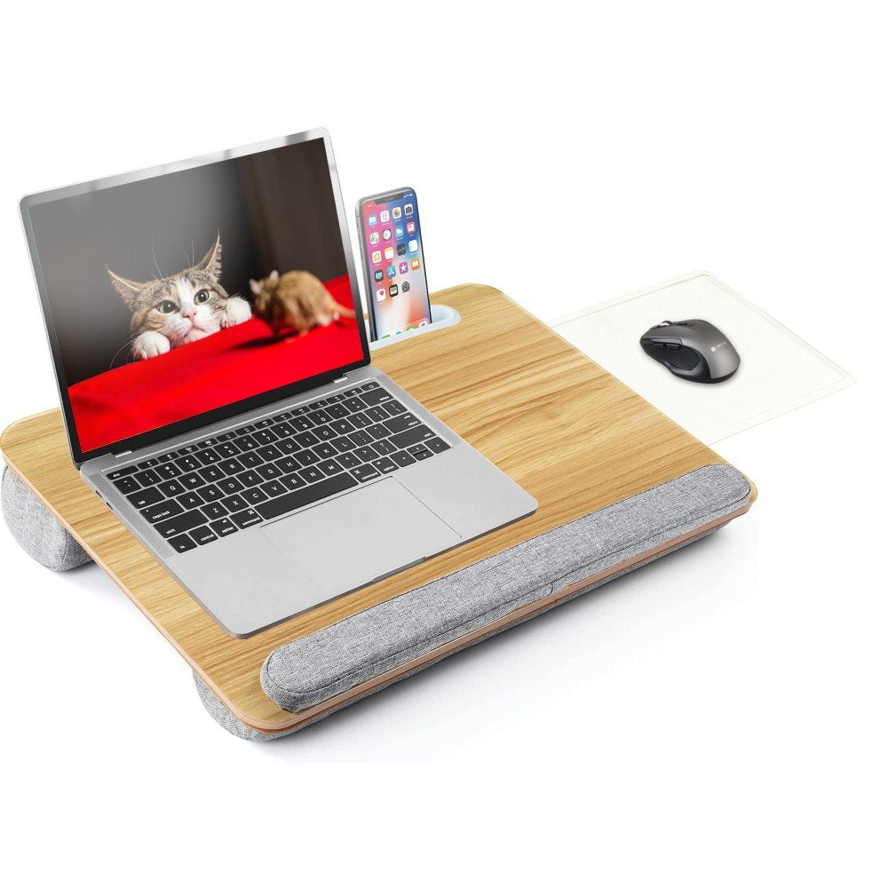 EAN 8059018366594 - Techly ICA-TBL 102 soporte para ordenador portátil Gris, De madera imagen 1