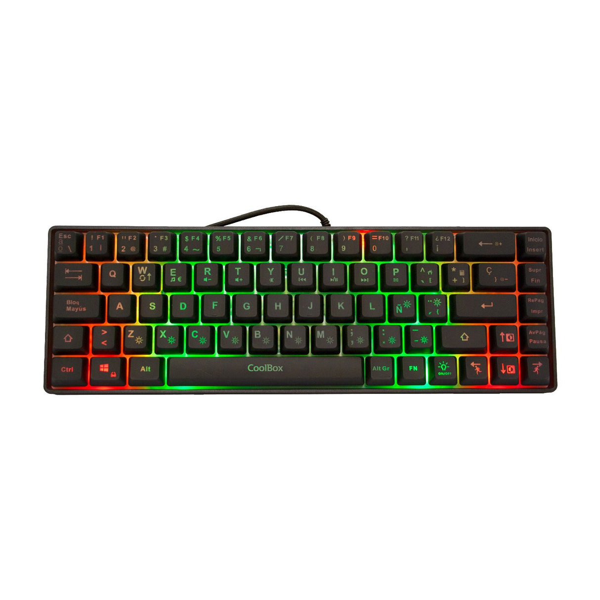 EAN 8436556141690 - CoolBox mini TM065 teclado Juego USB QWERTY Español Negro imagen 1