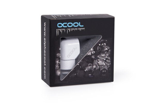 Alphacool Racor 90º Alphacool L-Connector 34mm G1/4 White