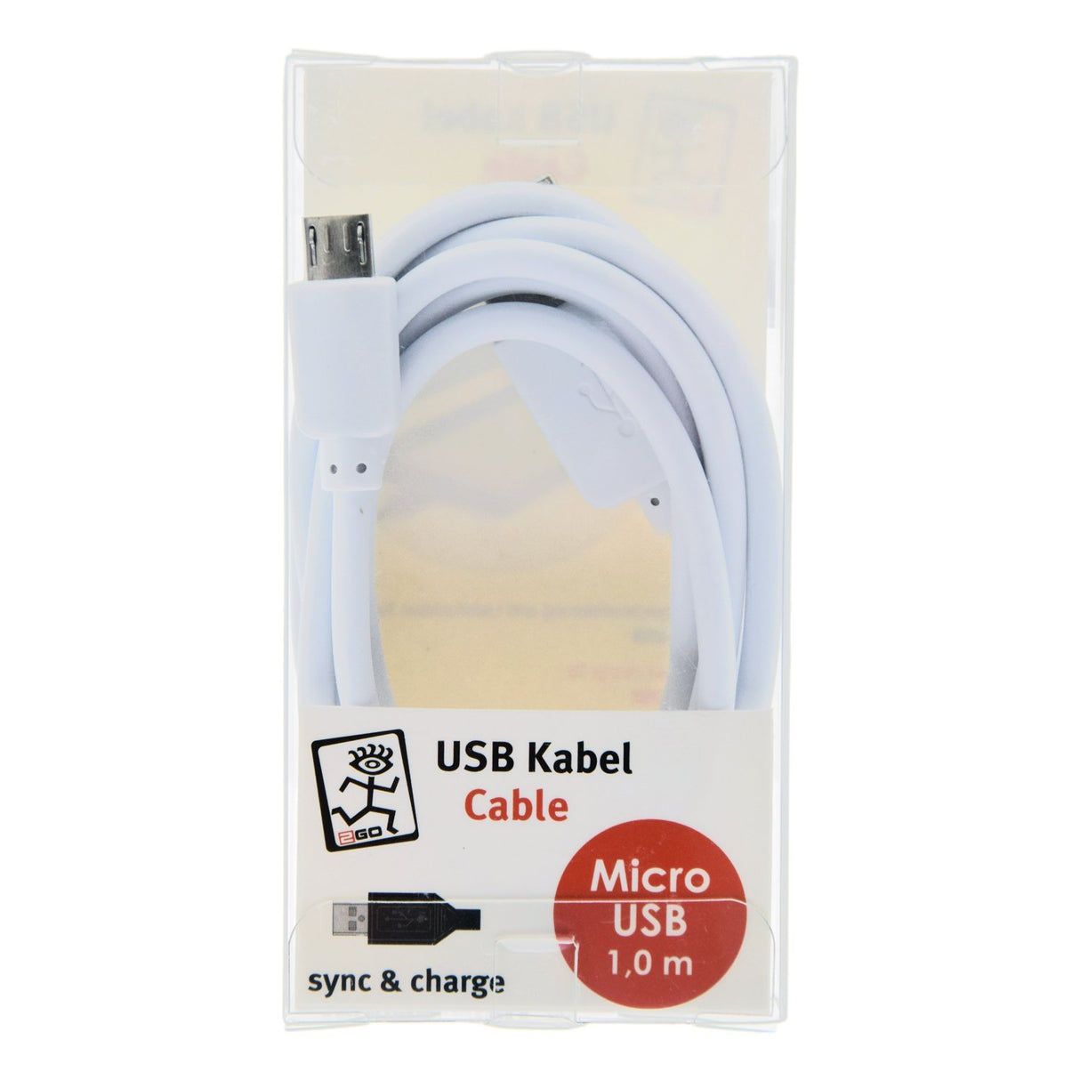 EAN 4010425952026 - 2GO 795202 cable USB 1 m USB B Micro-USB B Blanco imagen 2