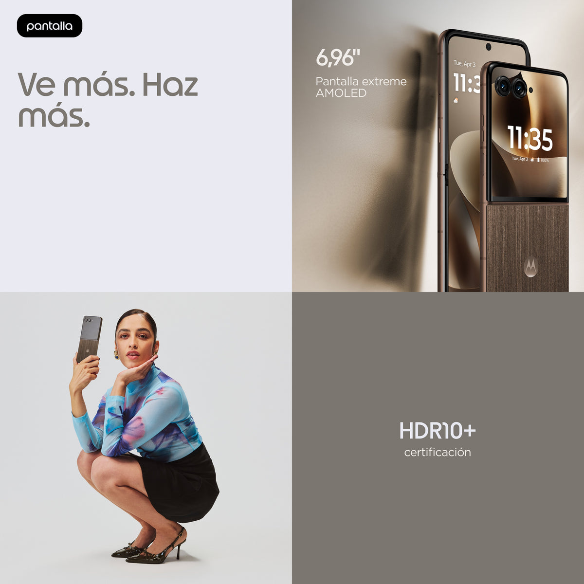 EAN 0840493612782 - Motorola razr 70 ultra 17,7 cm (6.96") SIM doble Android 16.0 5G USB Tipo C 16 GB 512 GB 5000 mAh Madera imagen 20