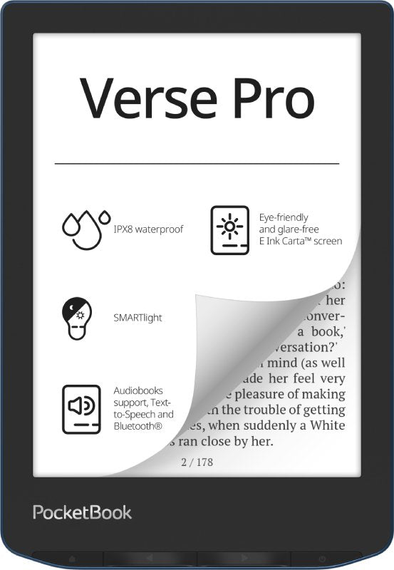 Libro Electronico Ebook Pocketbook Verse Pro Ereader 6" 16 Gb Azul Azure