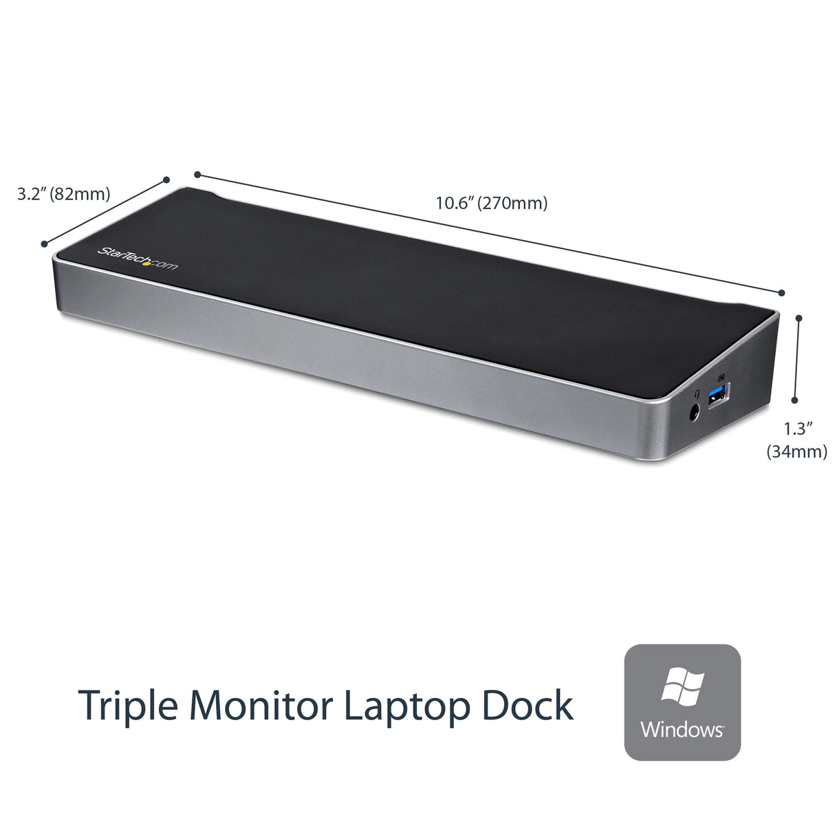 EAN 0065030860918 - StarTech.com USB3DOCKH2DP base para portátil y replicador de puertos Alámbrico USB 3.2 Gen 1 (3.1 Gen 1) imagen 2