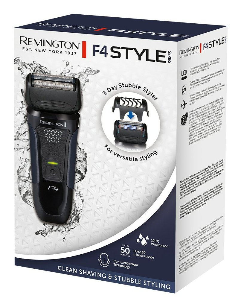 EAN 5038061152067 - Remington F4002 afeitadora Máquina de afeitar de rotación Recortadora Negro, Azul imagen 4