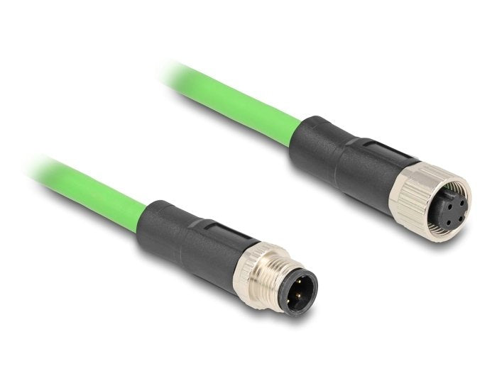 Delock 80409 Cable M12 Codificado D 4 Pin Macho A Hembra Pur (Tpu) 5 M