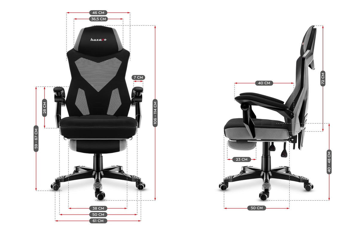 Huzaro Silla Gaming Hz-Combat 3.0 Gris