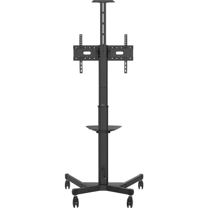 Soporte De Pie Para Pantalla De Visualización Profesional Garantía De Por Vida Construcción De Acero El Carrito Se Adapta A Pantallas De 31-80" Con Tamaños Vesa De Hasta 600 X 400 Gira De Vertical A Horizontal Manivela Ajusta La Altura Ajus