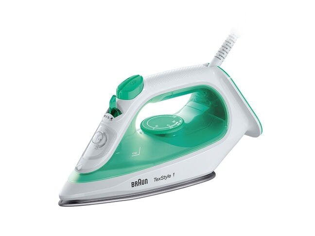EAN 8021098000781 - Braun TexStyle 1 SI 1040 GR Plancha a vapor Suela de cerámica 2000 W Verde, Blanco imagen 1