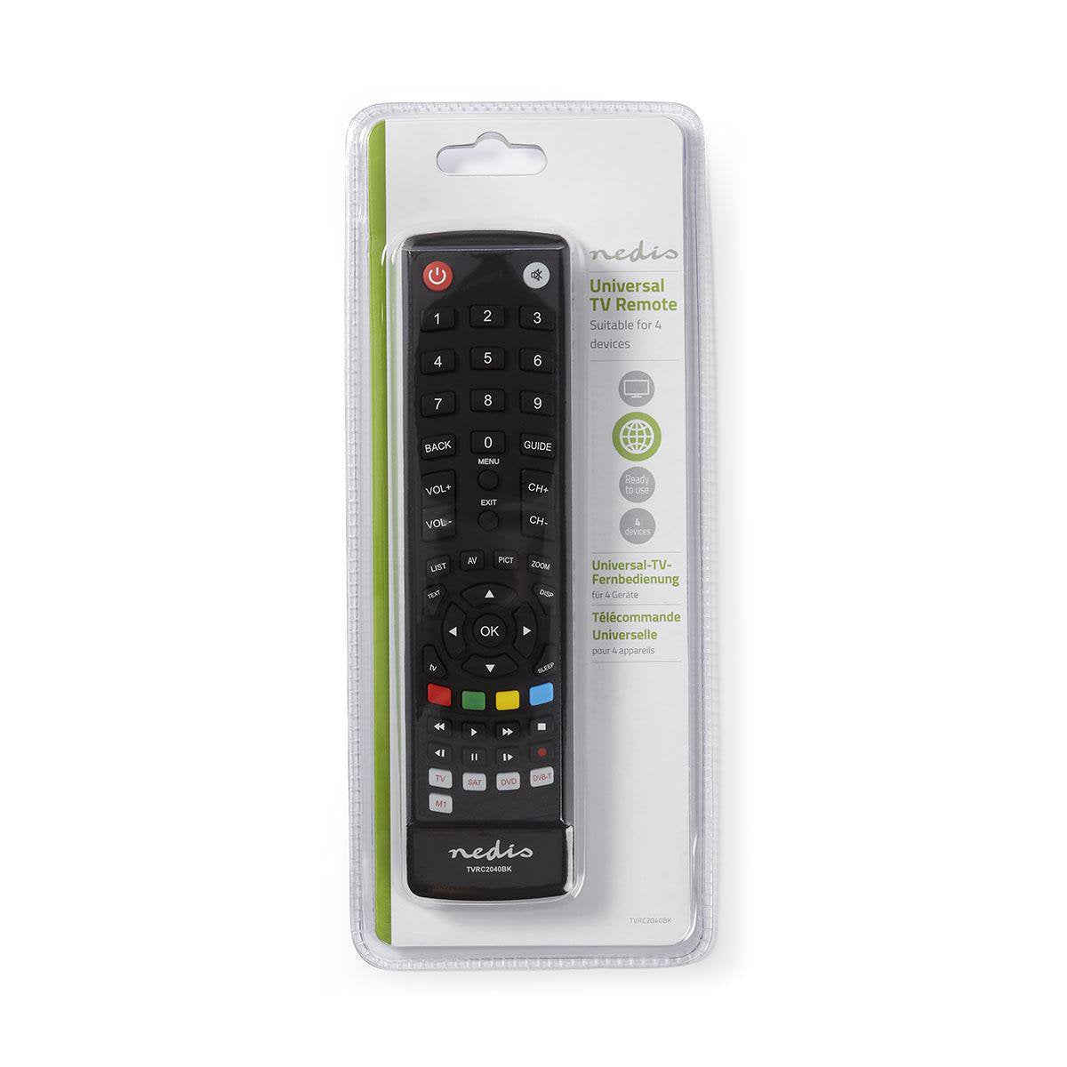 EAN 5412810270767 - Nedis TVRC2040BK mando a distancia IR inalámbrico TV Botones imagen 3