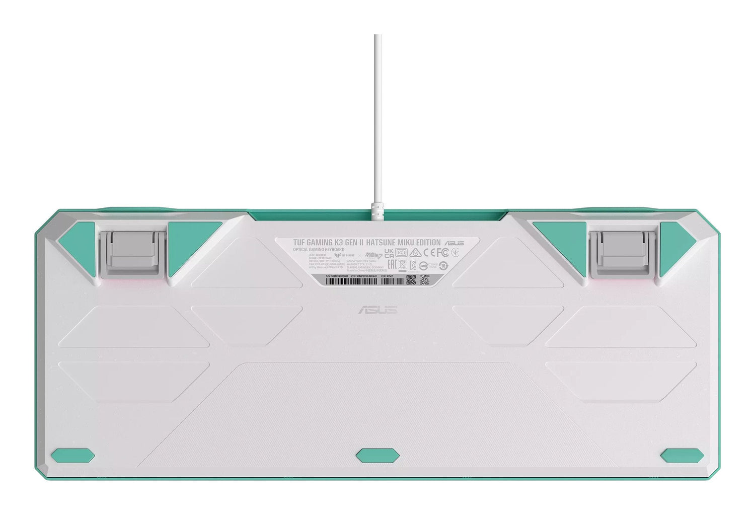 Asus Tuf Gaming K3 Gen Ii Hatsune Miku Edition Teclado 96% Compact Backlit Usb Verde