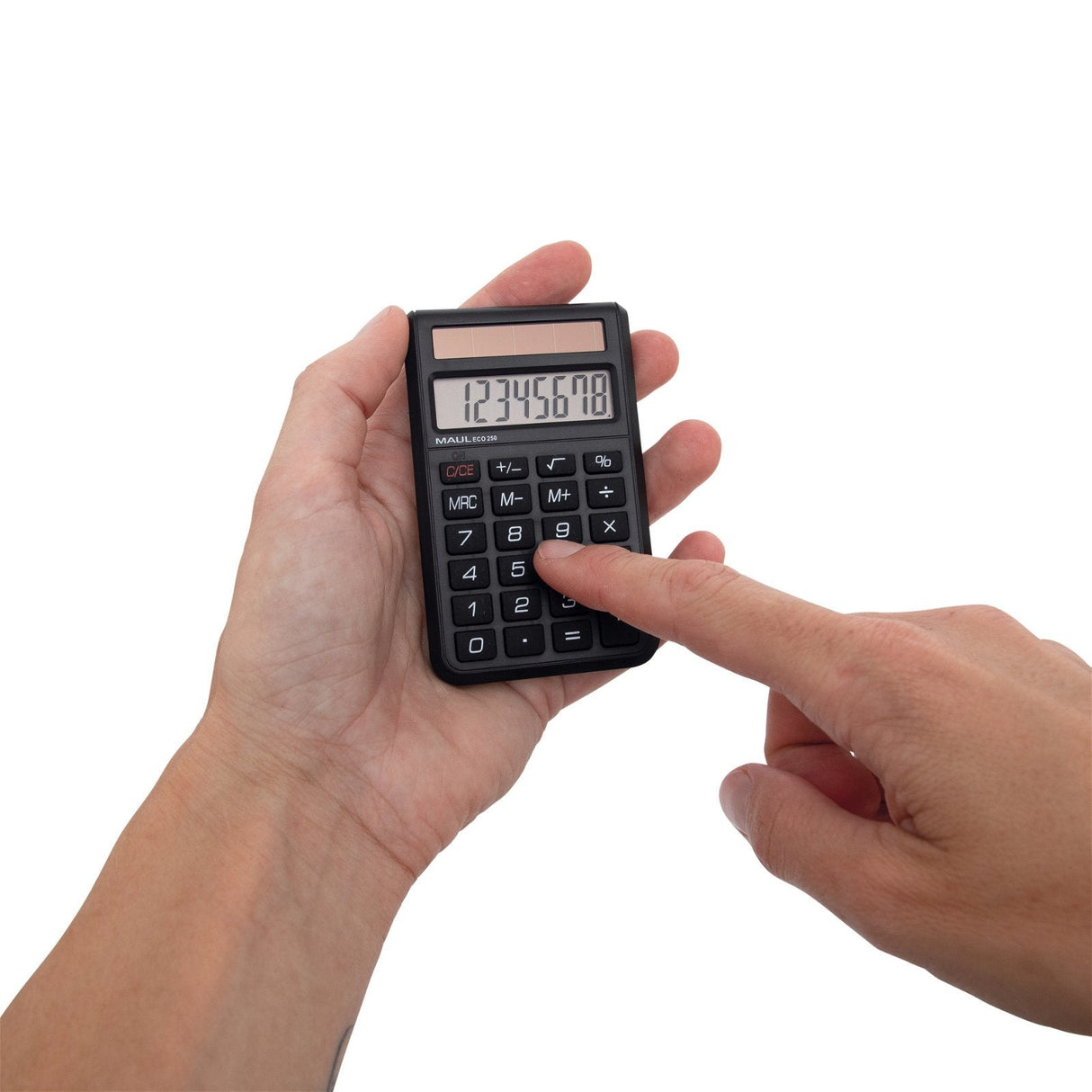 Calculadora Maul Eco 250 Bolsillo Básica Negro