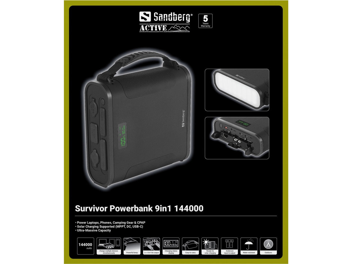 Survivor Powerbank 9in1 144000