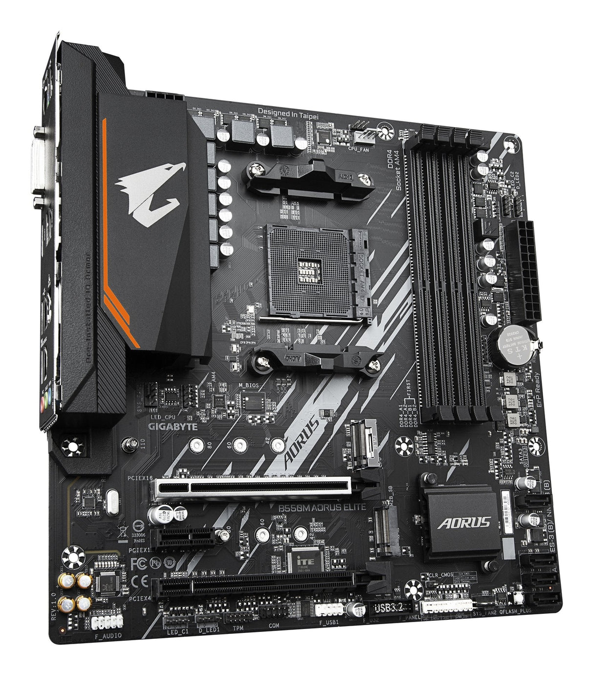 EAN 4719331809546 - GIGABYTE B550M AORUS ELITE placa base AMD B550 Zócalo AM4 micro ATX imagen 3
