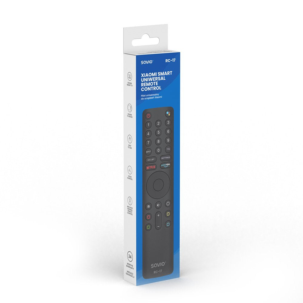 EAN 5901986048633 - Savio SAVPILOTRC17 XIAOMI mando a distancia IR/Bluetooth TV Botones imagen 3