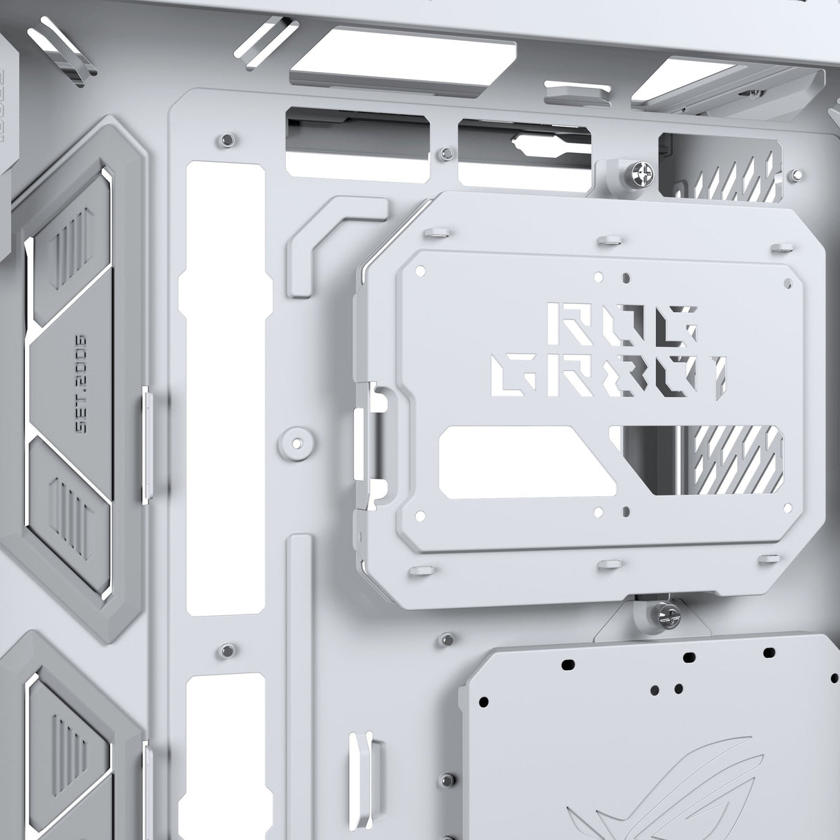 Asus Rog Cronox Gr801 Curve Tg Argb White Midi Tower Blanco