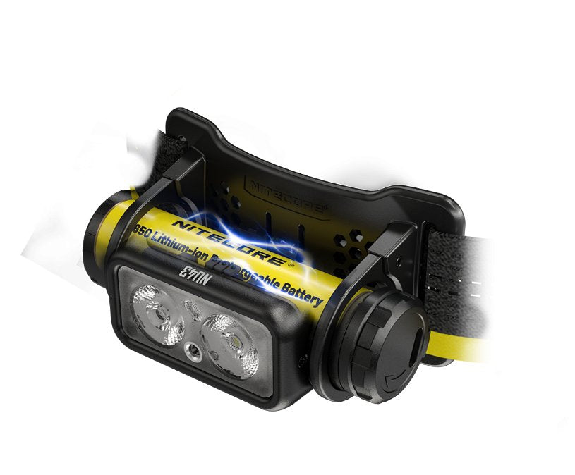 Linterna Nitecore Nu43 Negro Con Cinta Para Cabeza Led Amarillo