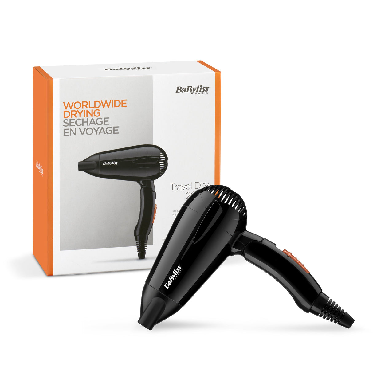 EAN 3030050153354 - BaByliss Travel Dry 2000 secador 2000 W Negro imagen 6