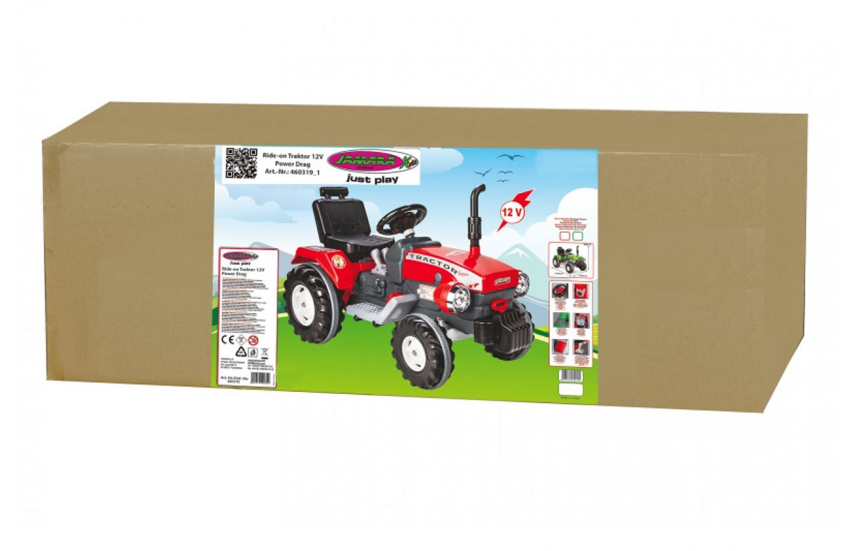 Jamara Ride-On Traktor Power Drag Rojo12v 3+