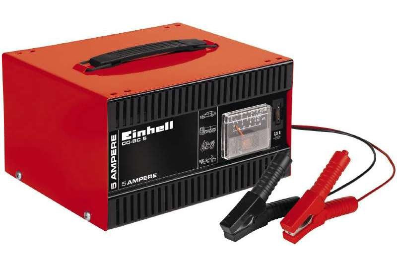 Einhell Cc-Bc 5 Cargador De Batería Para Vehículos Negro, Rojo