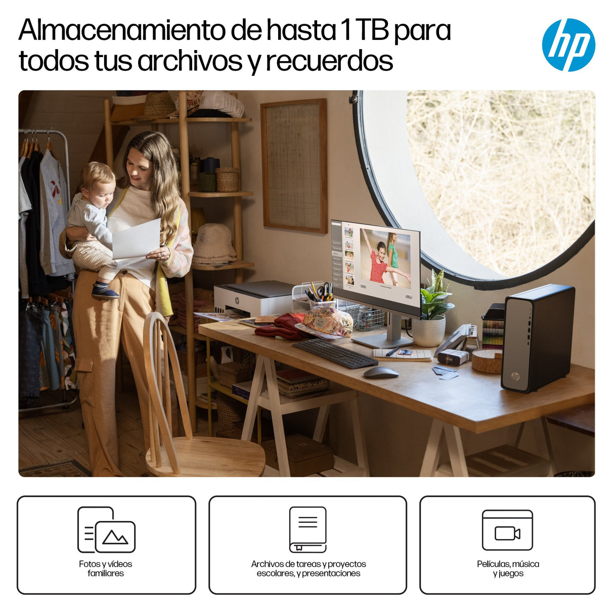 EAN 0821844684061 - HP OmniDesk Slim Desktop S03-0031ns PC Intel® Core™ i3 i3-14100 8 GB DDR5-SDRAM 512 GB SSD Windows 11 Hom imagen 8