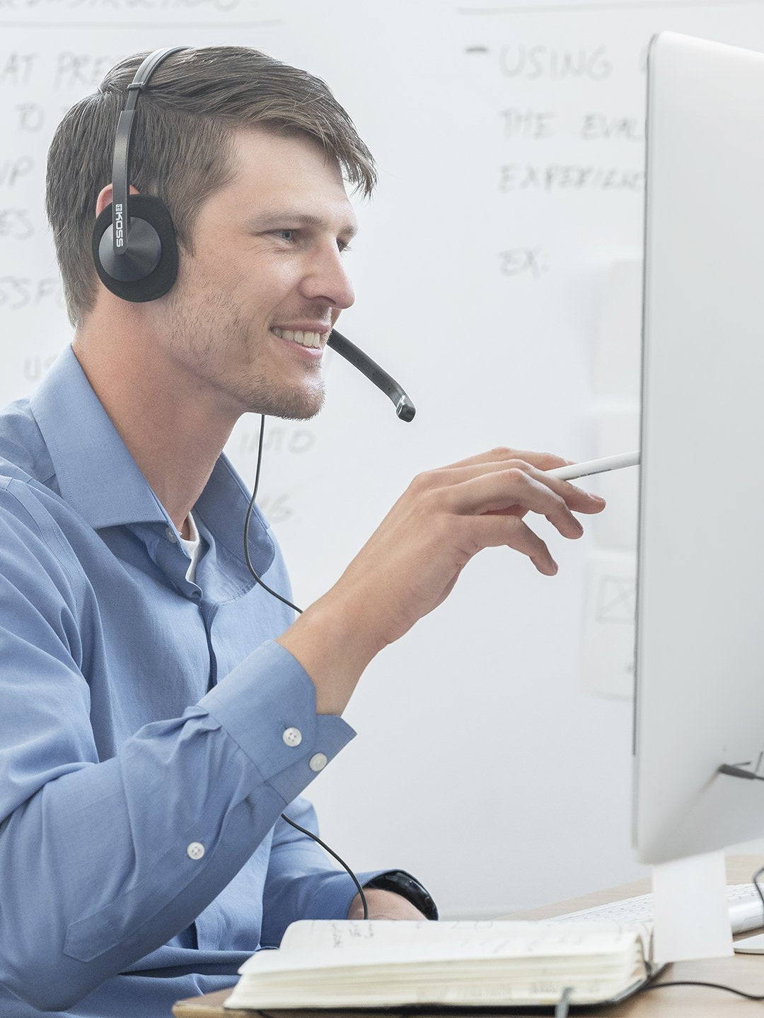 Auriculares Koss Cs200 Usb Con Cable, Supraaurales, Micrã³fono, Usb Tipo A, Negro