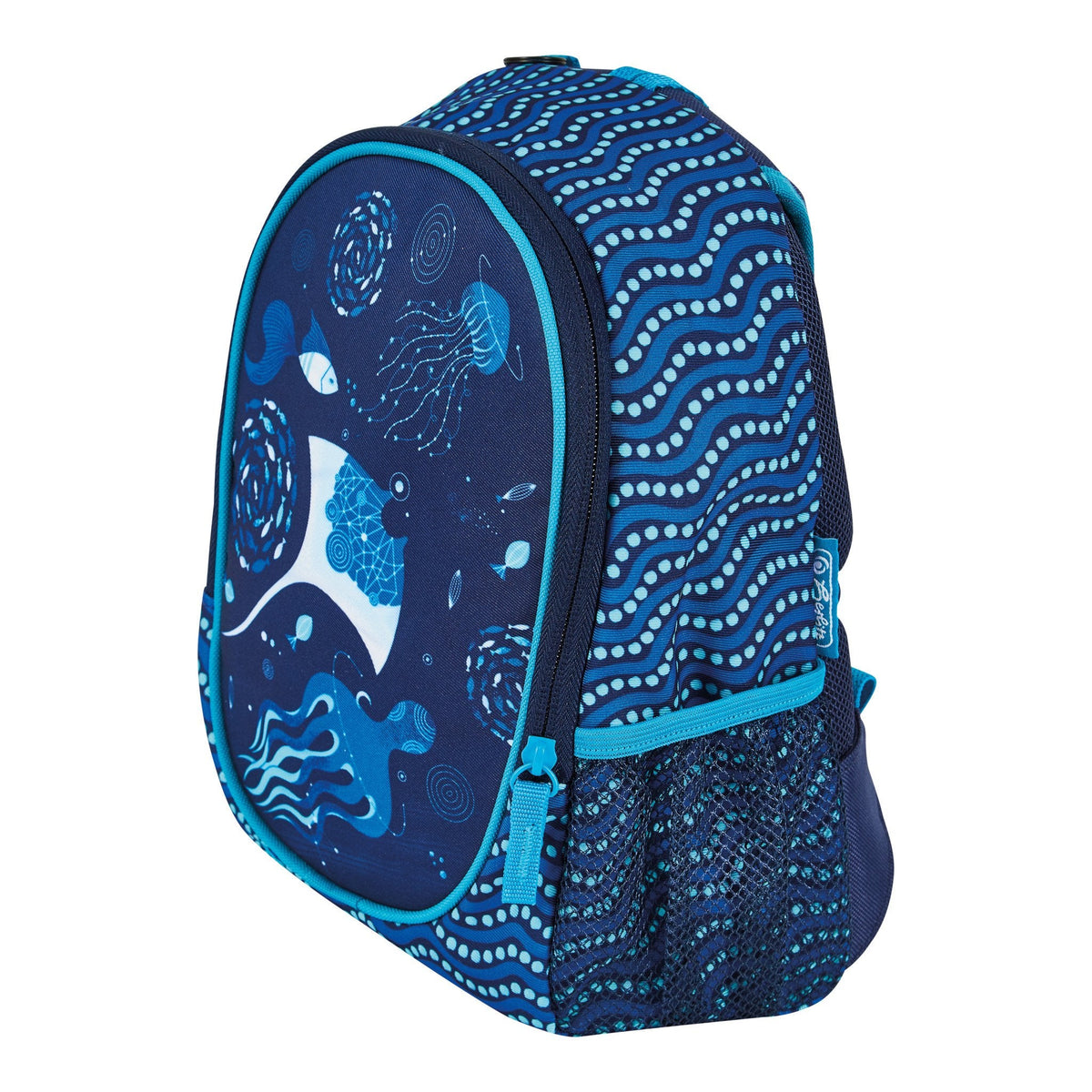 Herlitz Rookie Deep Ocean Mochila Escolar Azul, Marina Poliéster