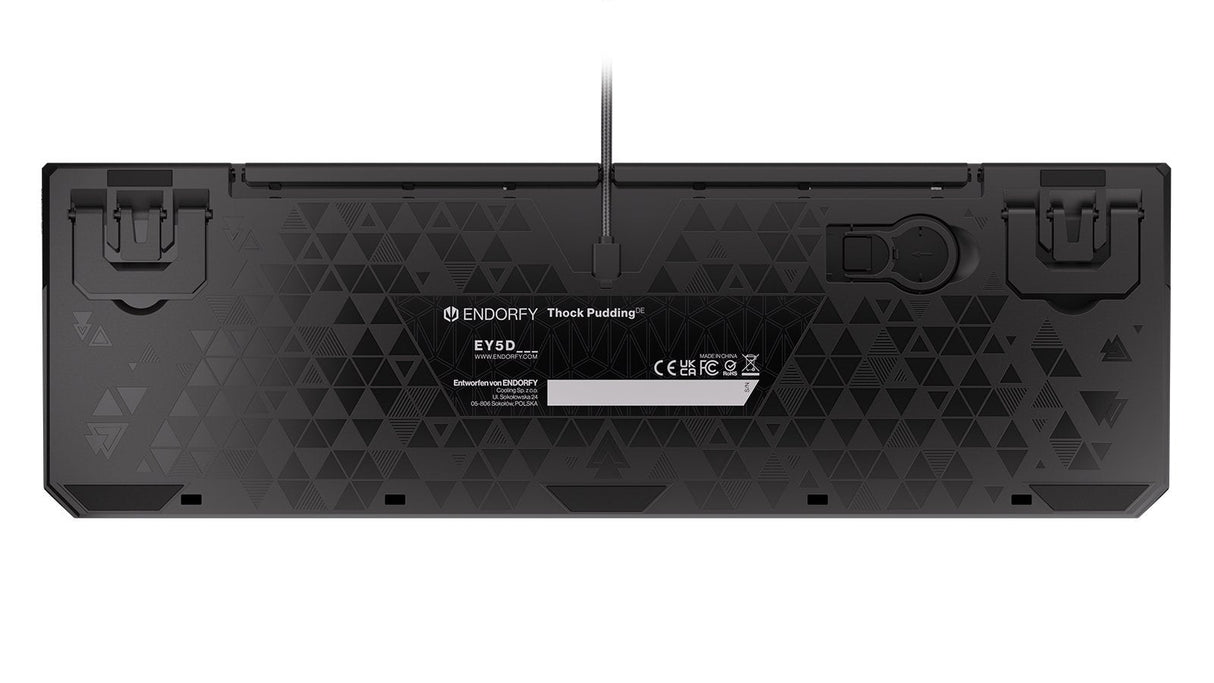 Teclado Alemán Endorfy Thock Usb Qwertz Negro